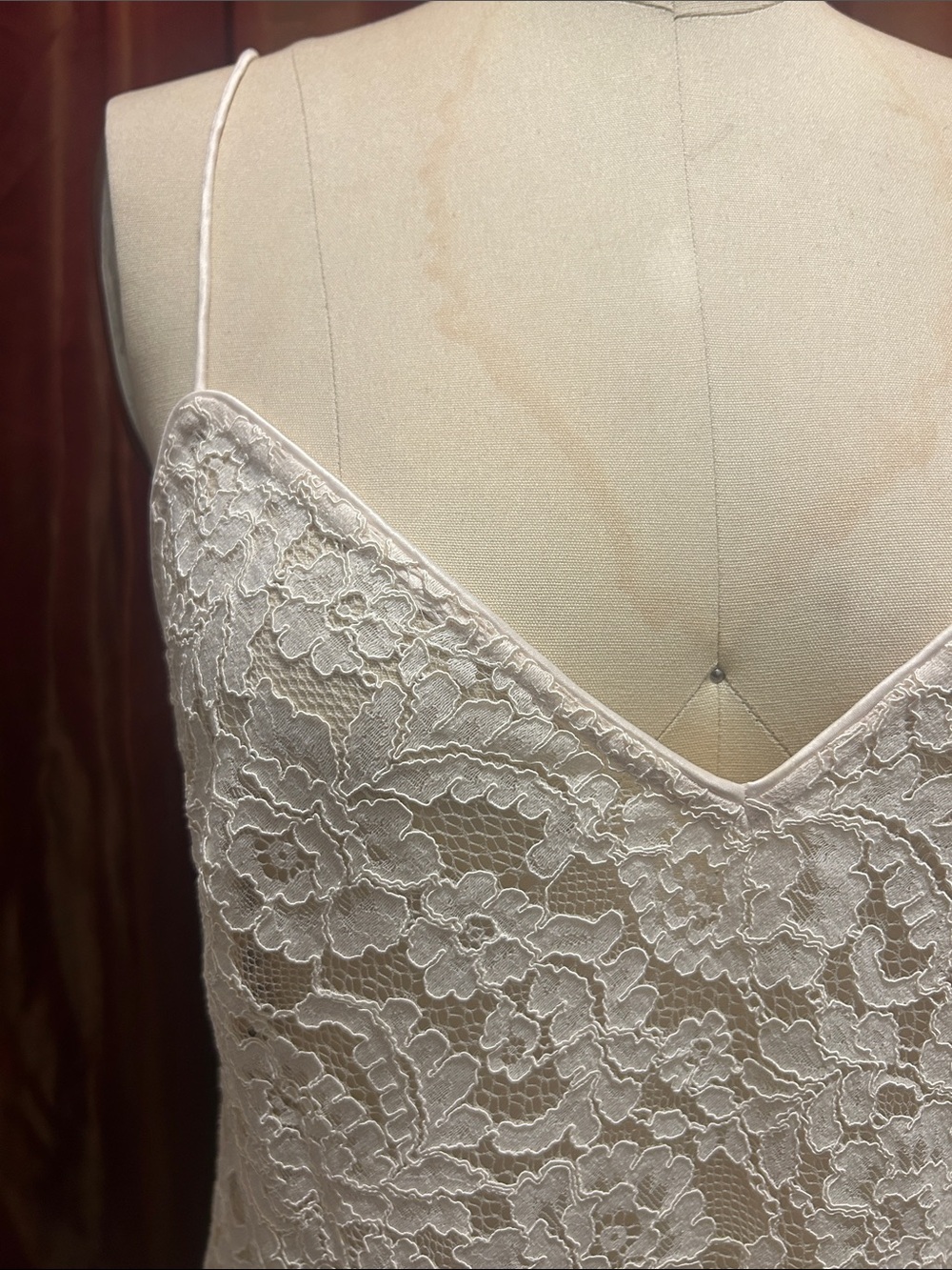 Doen Ivory Lace Midi Slip Dress - Picture 2 of 13